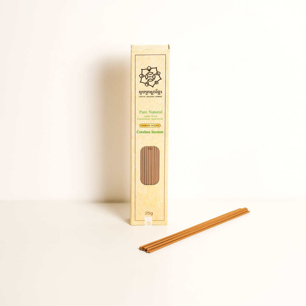 Cambodian Agarwood/Oud Incense Sticks- Premium  25g (Coreless)