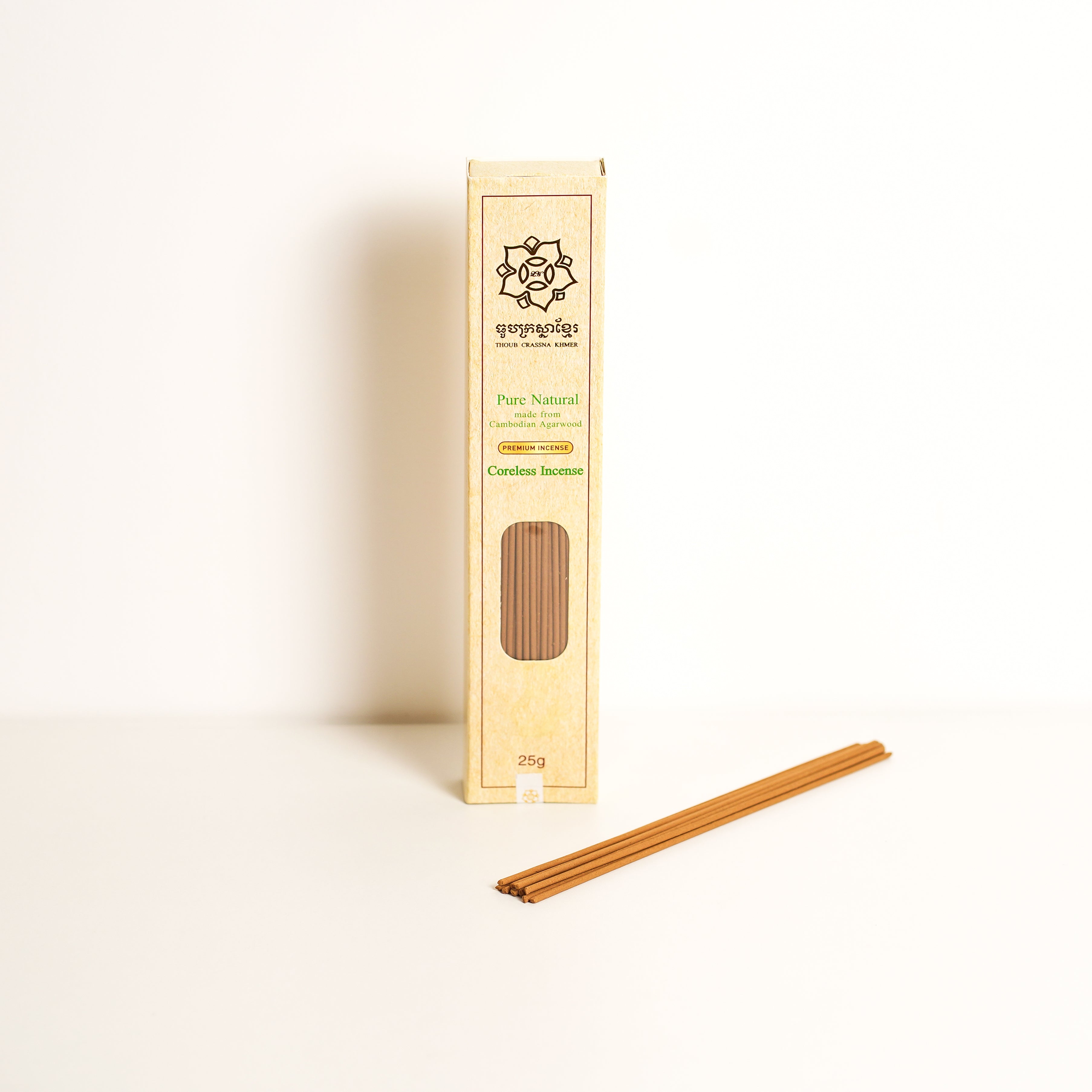 Cambodian Agarwood/Oud Incense Sticks- Premium  25g (Coreless)